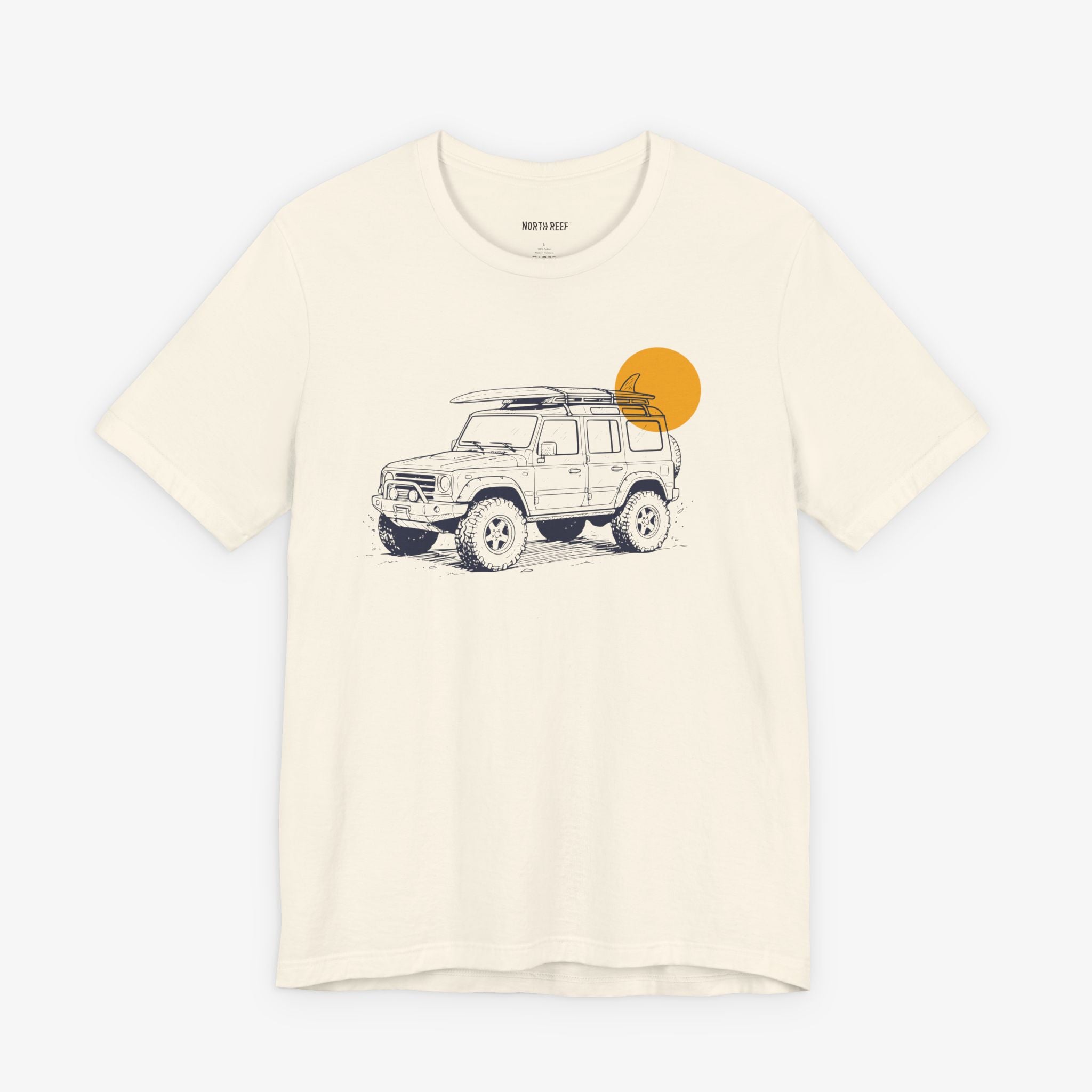 4wd Jeep With Surfboard T-shirt