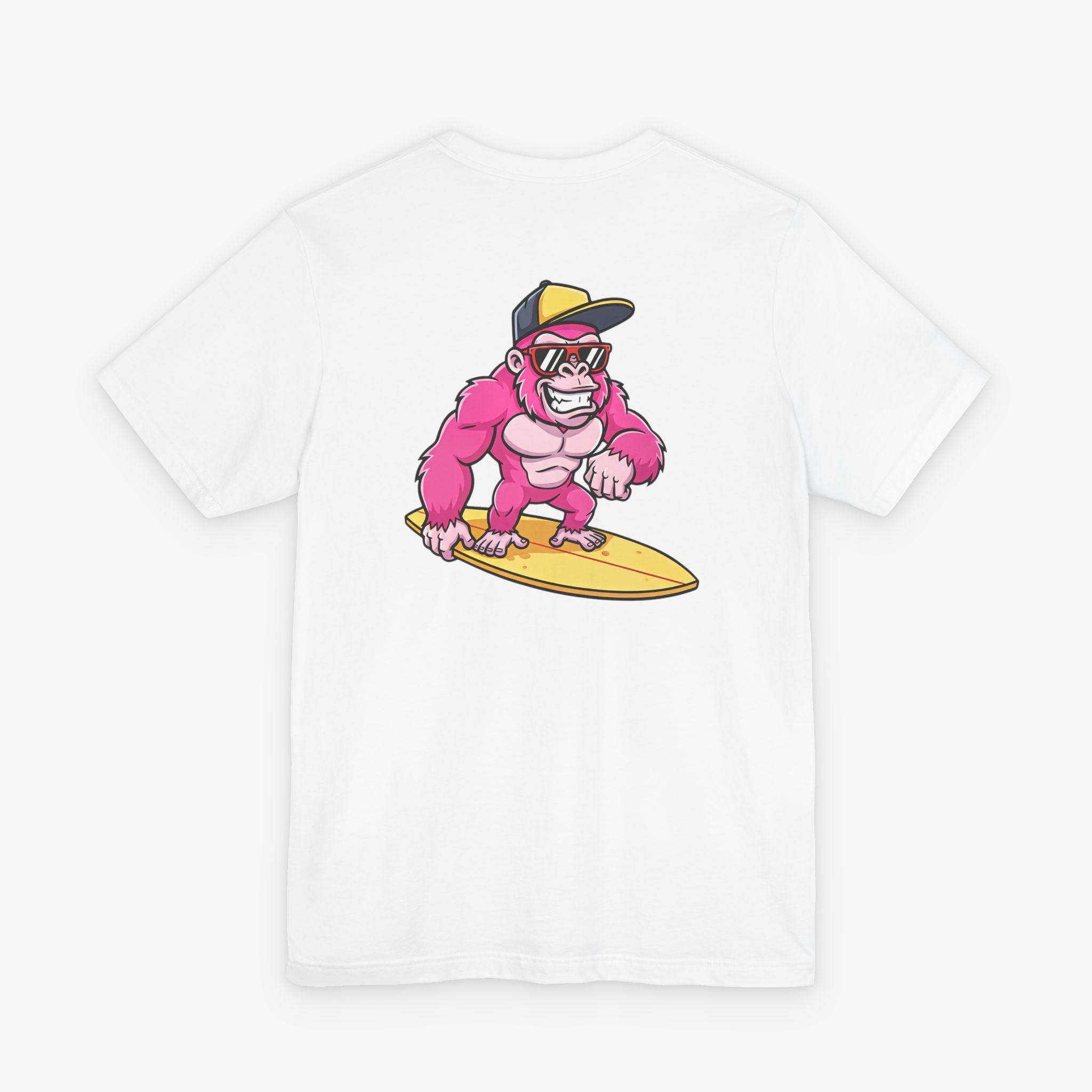 Gorilla Surfing Pocket T-shirt