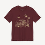 Palm Tree Beach Hut T-shirt