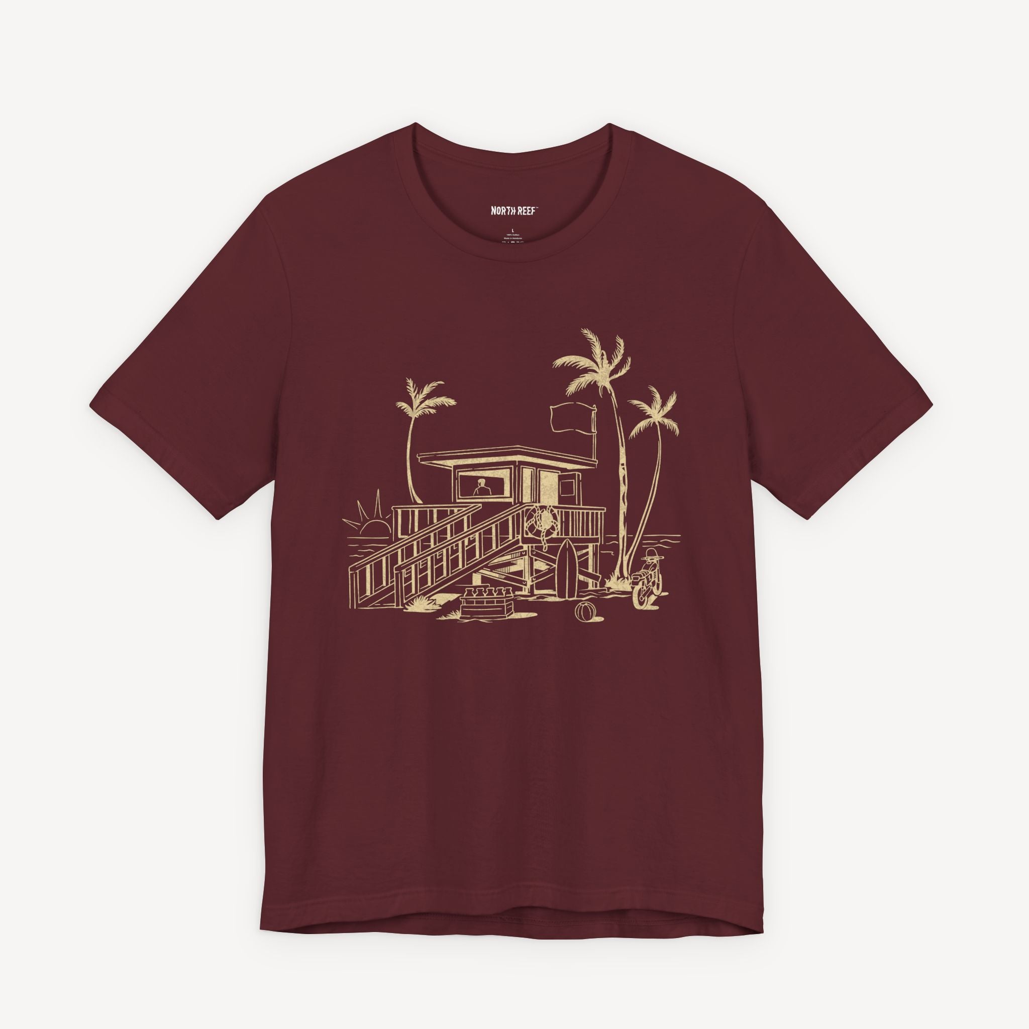 Palm Tree Beach Hut T-shirt