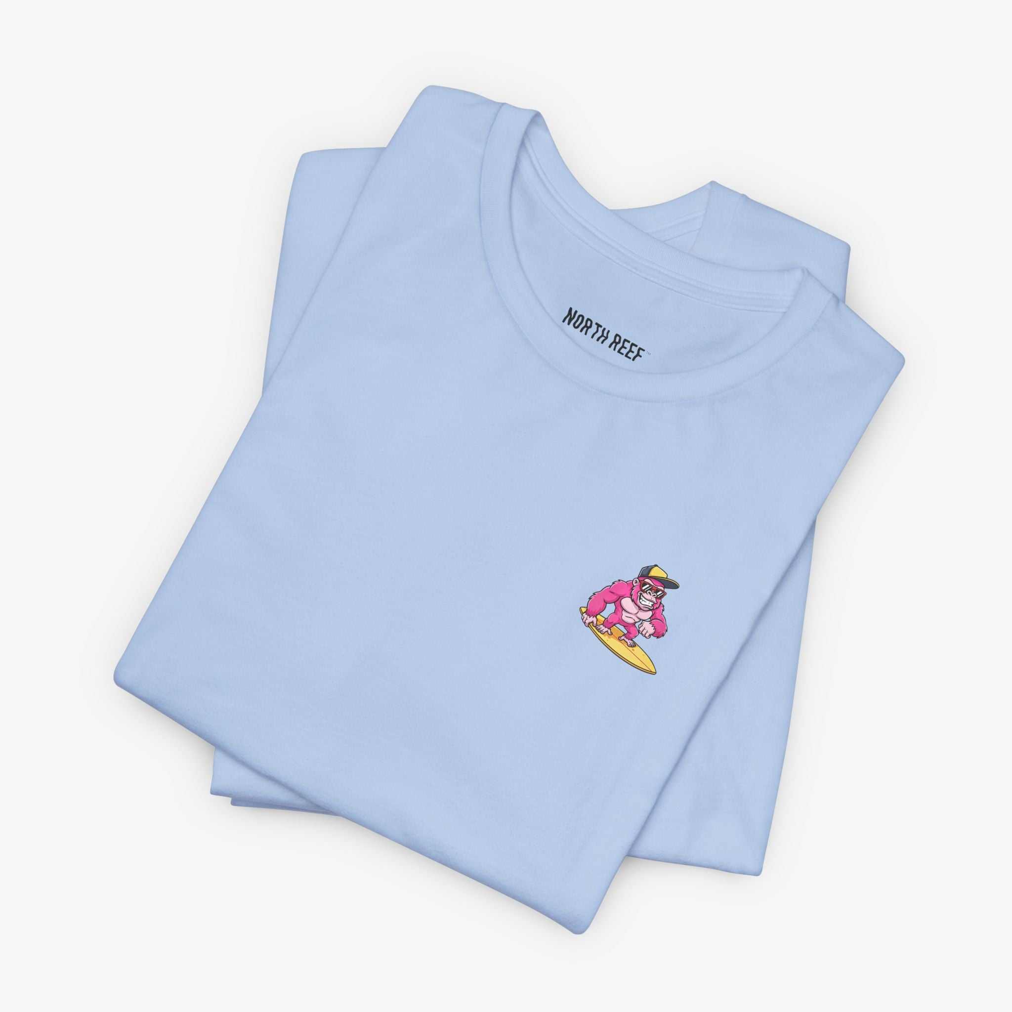 Gorilla Surfing Pocket T-shirt