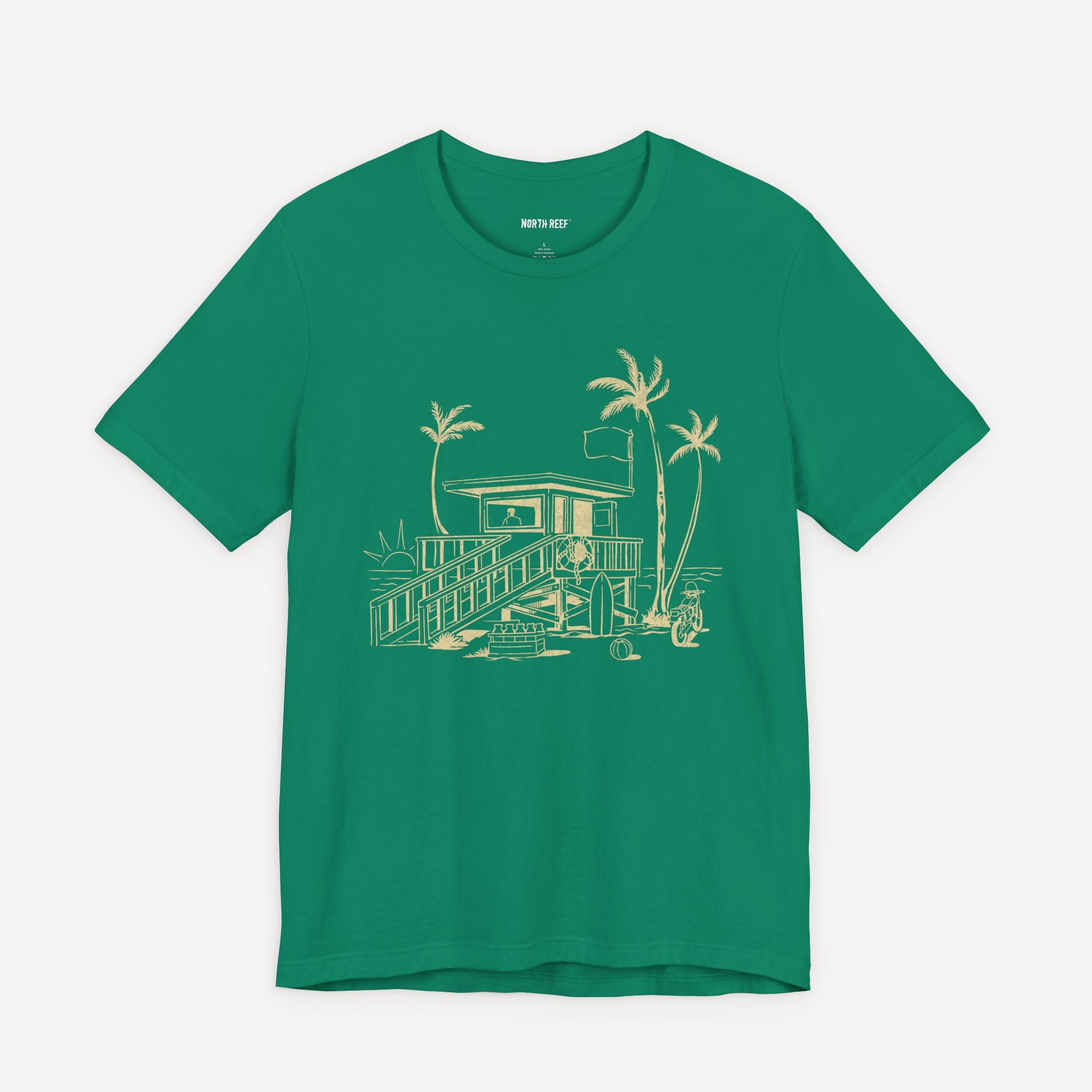 Palm Tree Beach Hut T-shirt