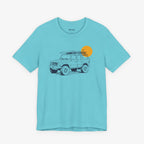 4wd Jeep With Surfboard T-shirt