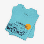 4wd Jeep With Surfboard T-shirt