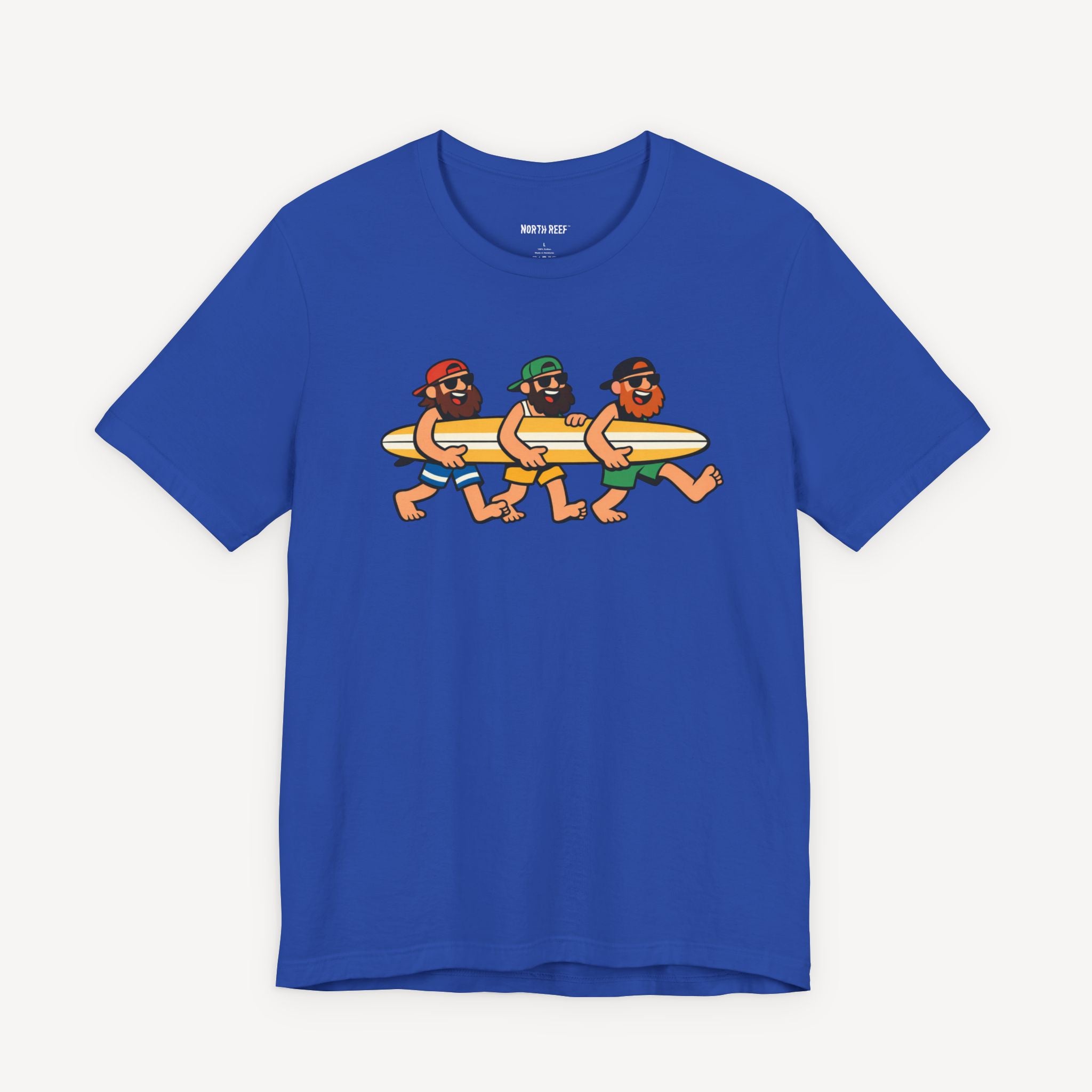 Dudes Cruising with Surfboard T-shirt