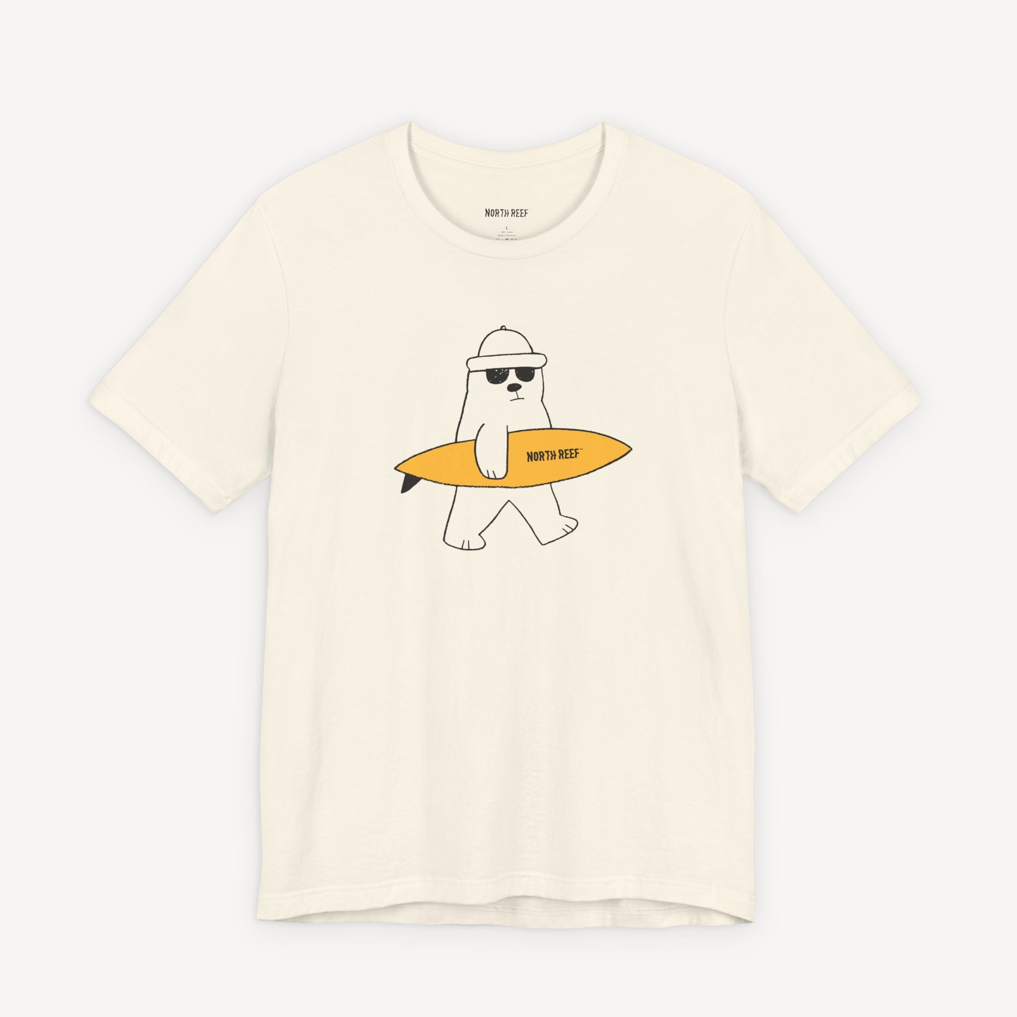 Bear Cruising with Surfboard T-shirt