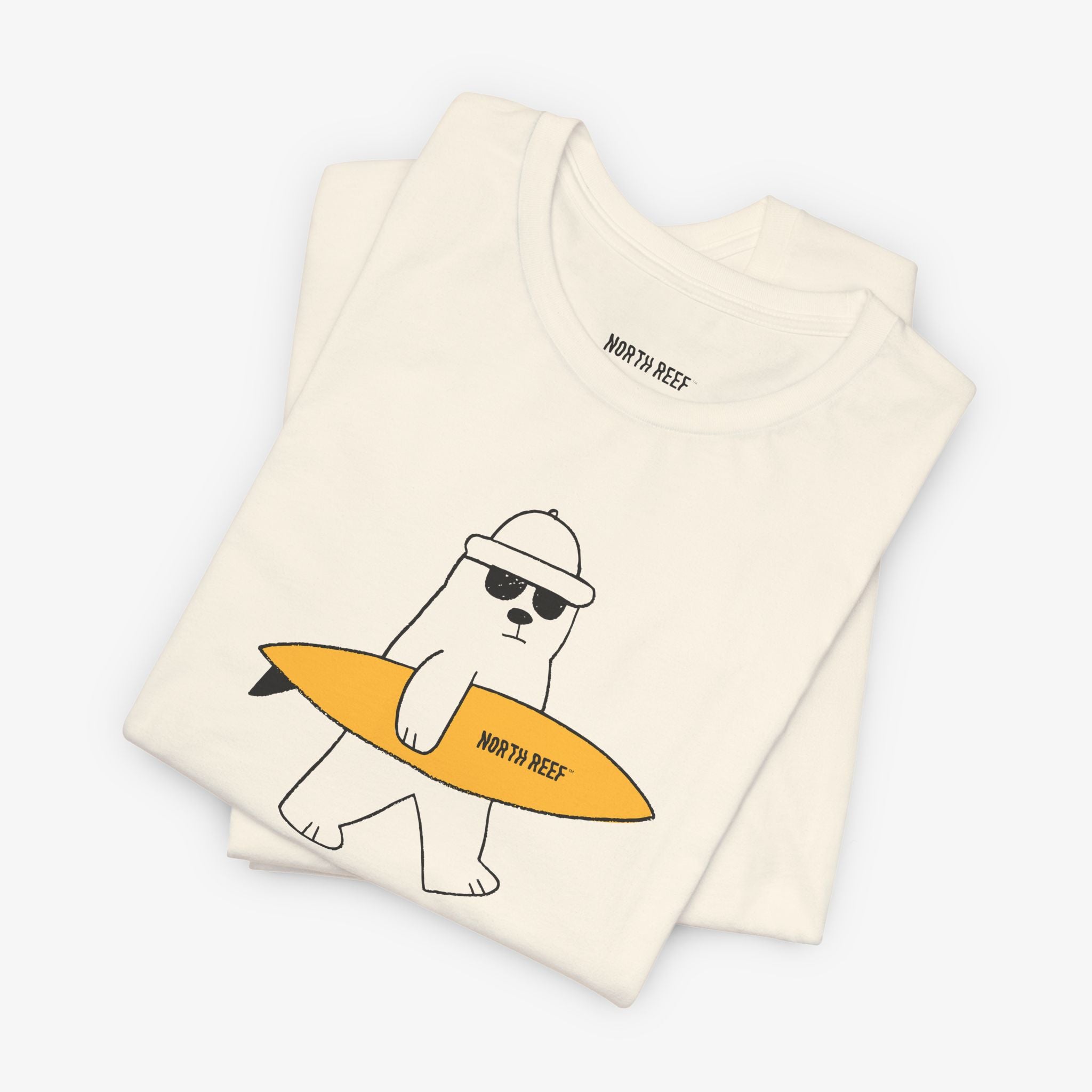 Bear Cruising with Surfboard T-shirt