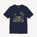 Palm Tree Beach Hut T-shirt