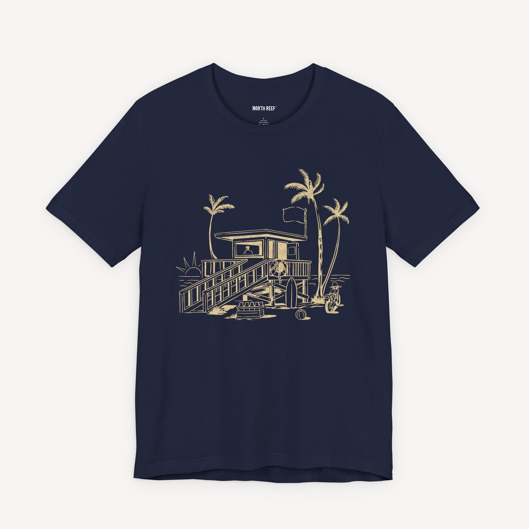 Palm Tree Beach Hut T-shirt