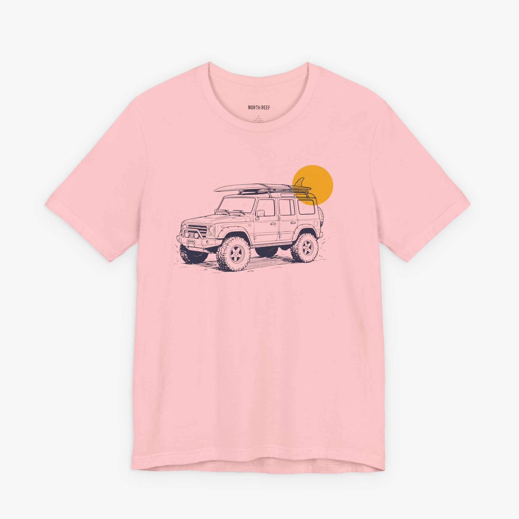 4wd Jeep With Surfboard T-shirt