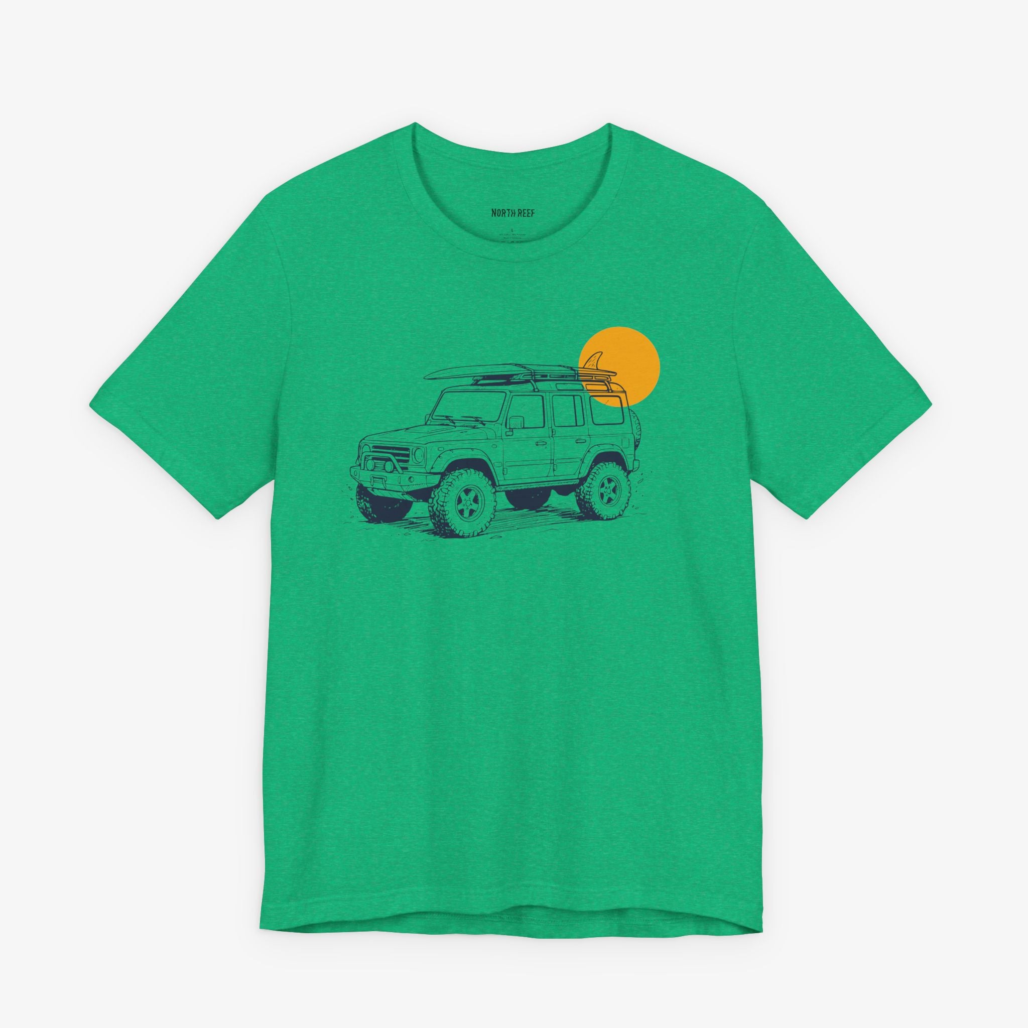 4wd Jeep With Surfboard T-shirt