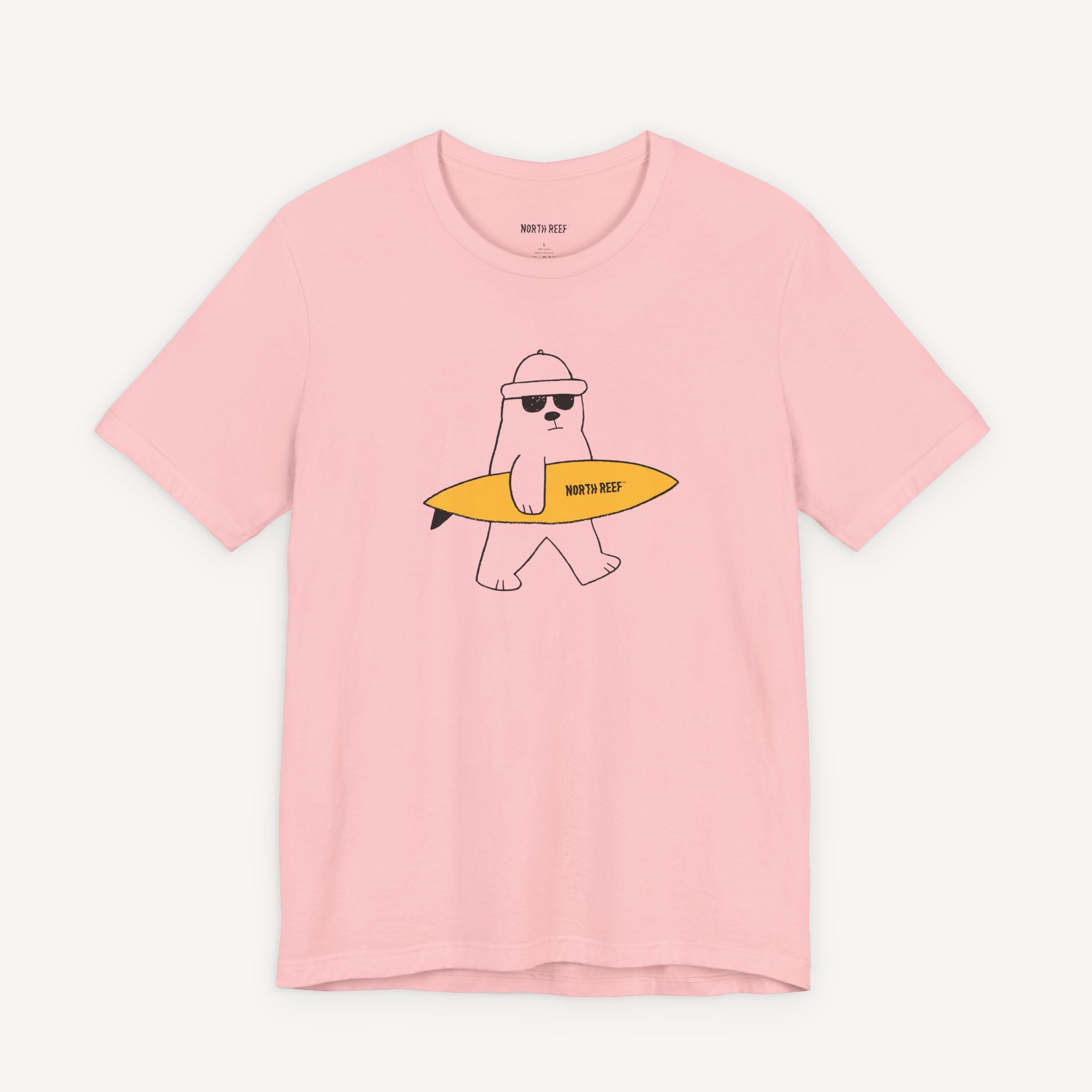 Bear Cruising with Surfboard T-shirt