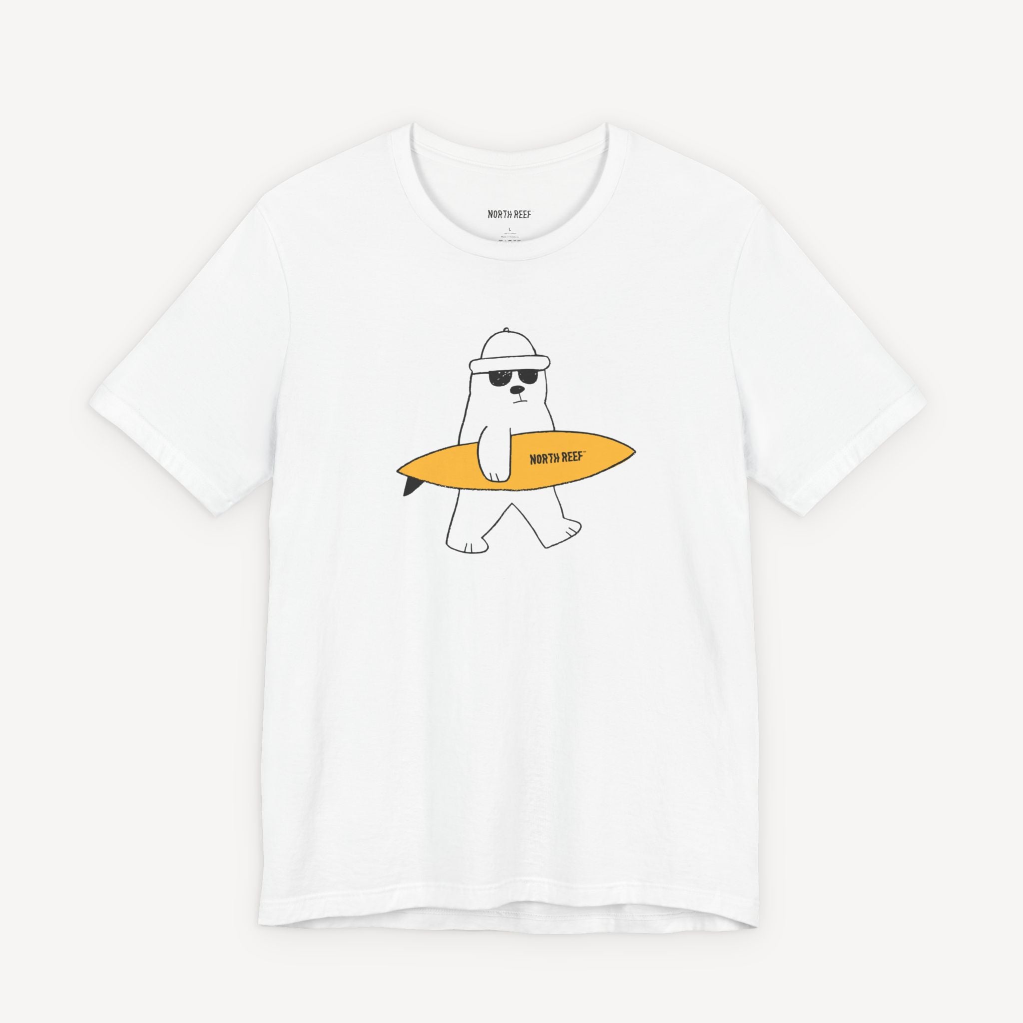 Bear Cruising with Surfboard T-shirt