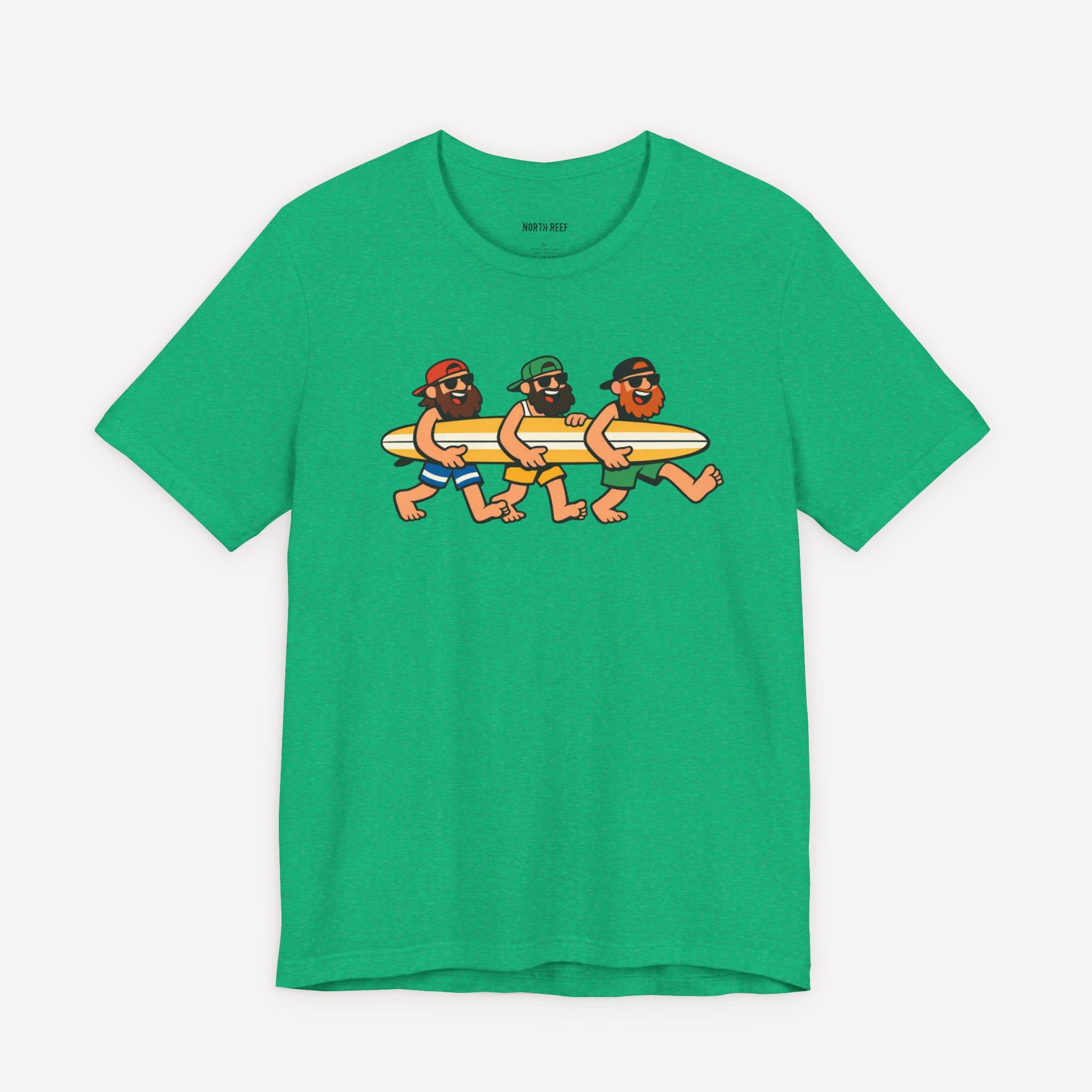 Dudes Cruising with Surfboard T-shirt