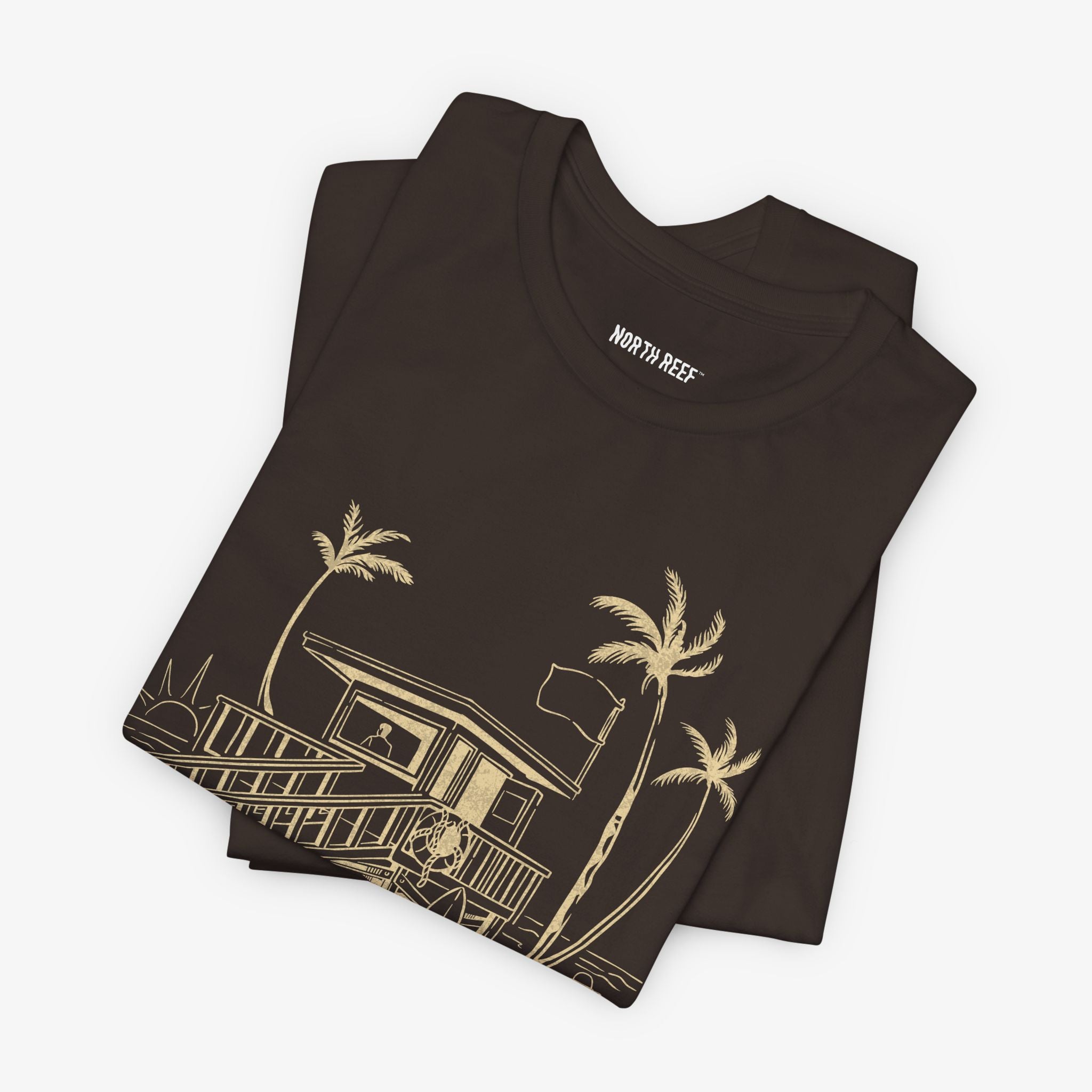 Palm Tree Beach Hut T-shirt
