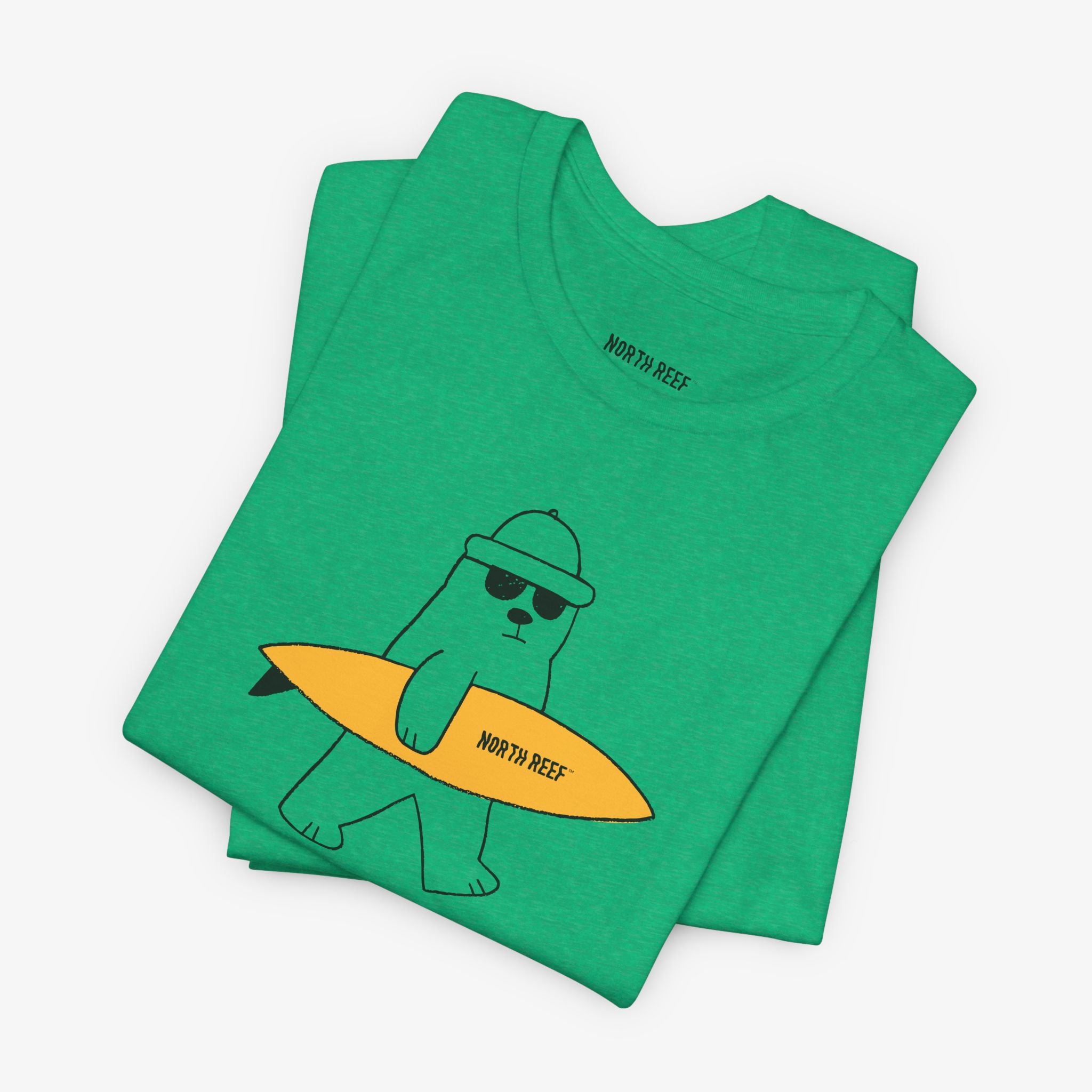 Bear Cruising with Surfboard T-shirt
