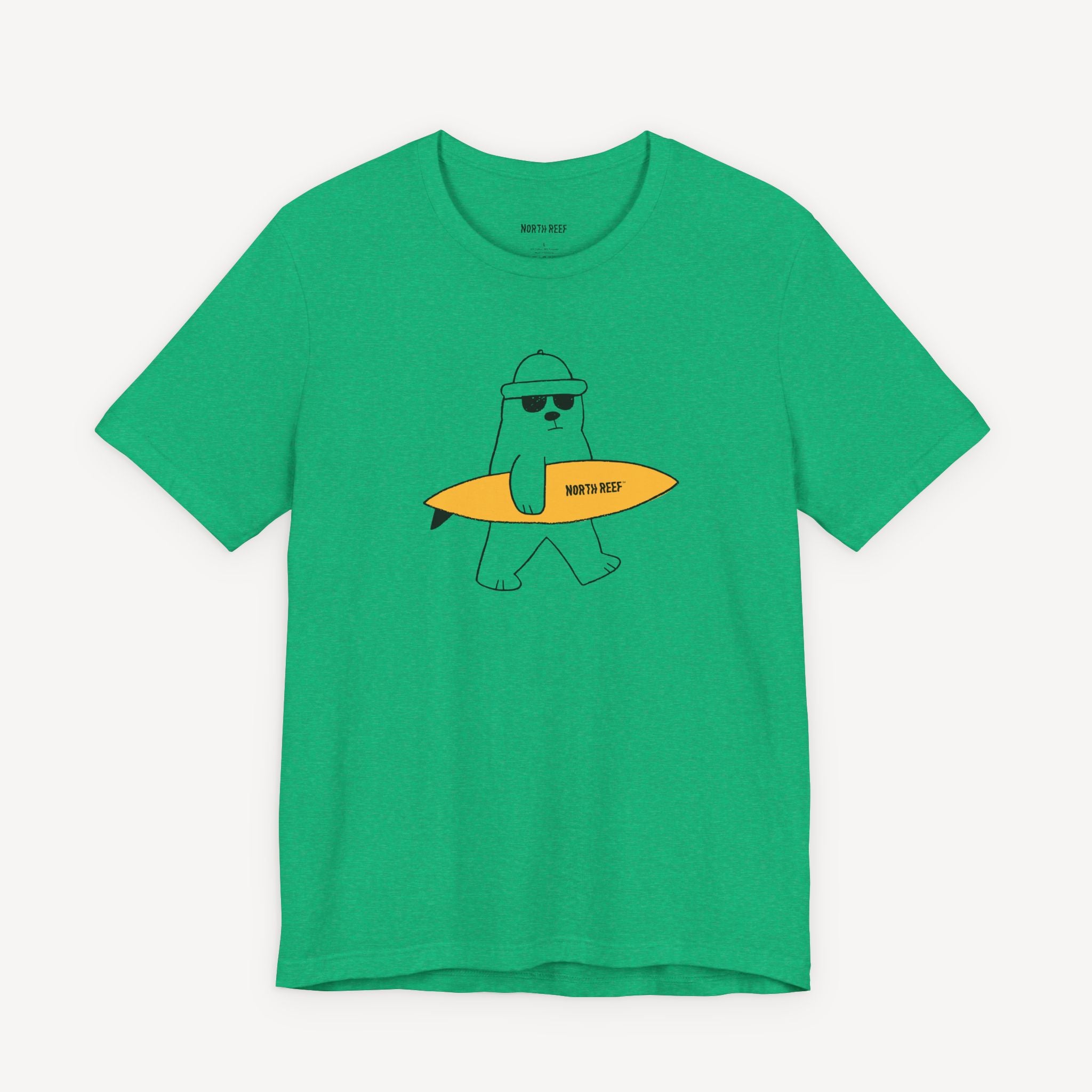 Bear Cruising with Surfboard T-shirt