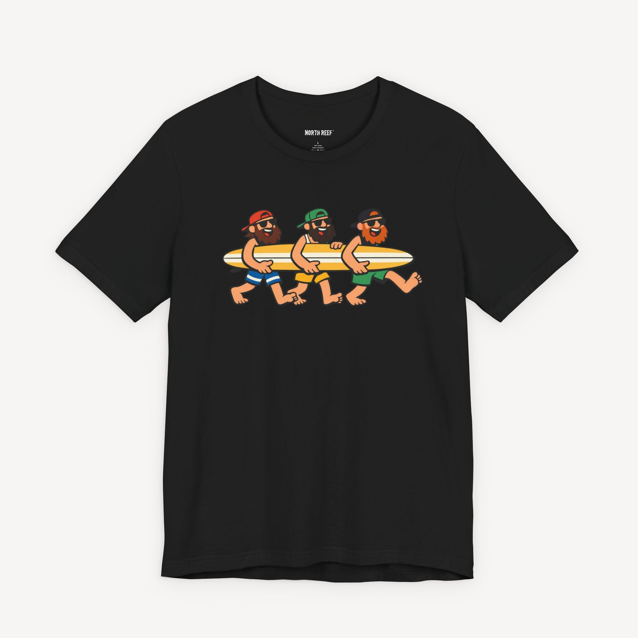 Dudes Cruising with Surfboard T-shirt