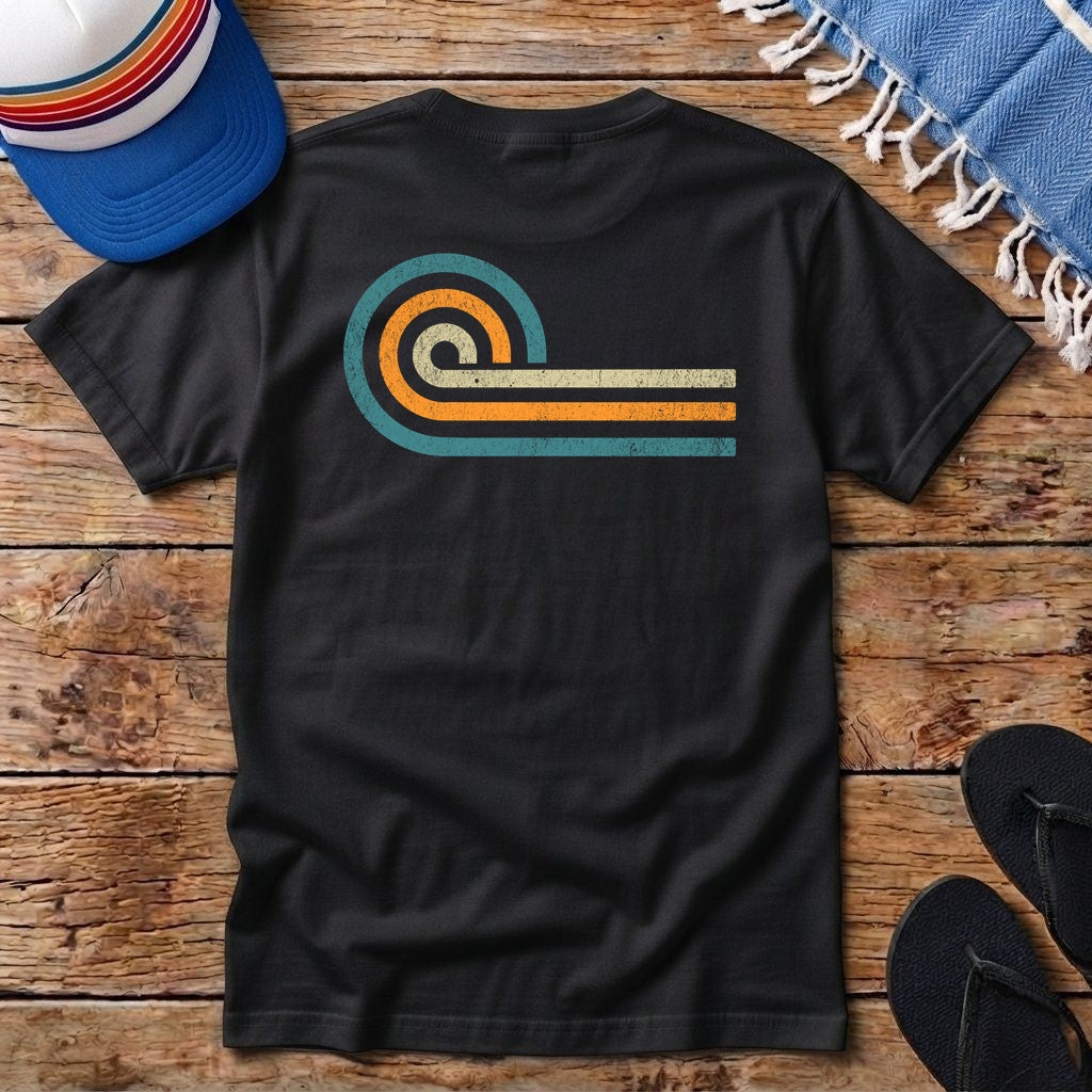 Retro Wave Pocket T-shirt