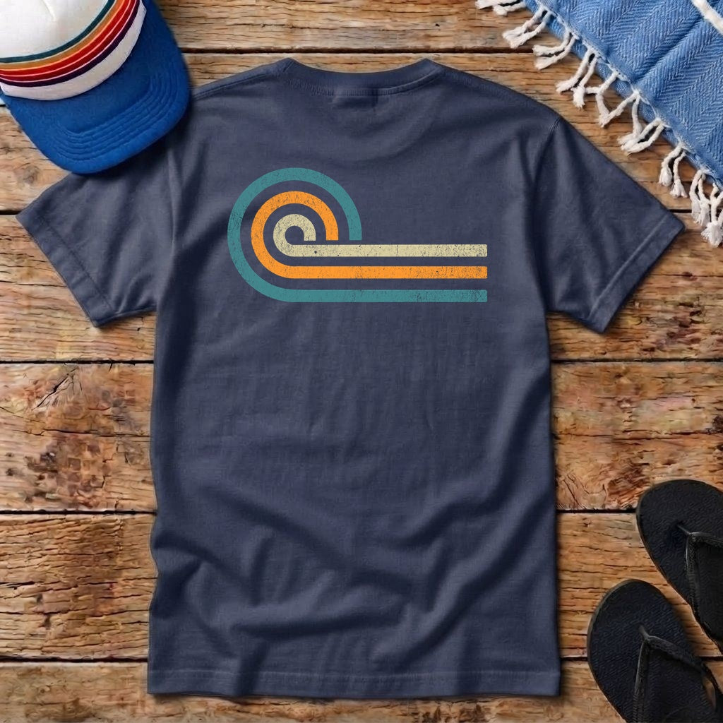 Retro Wave Pocket T-shirt