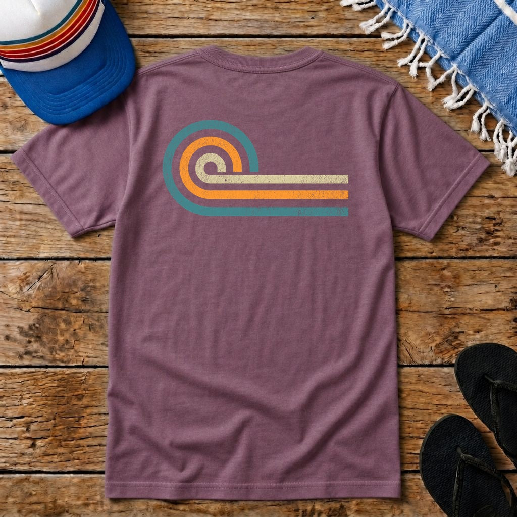 Retro Wave Pocket T-shirt
