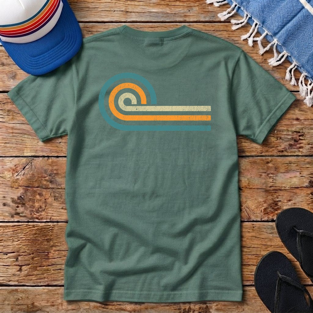 Retro Wave Pocket T-shirt