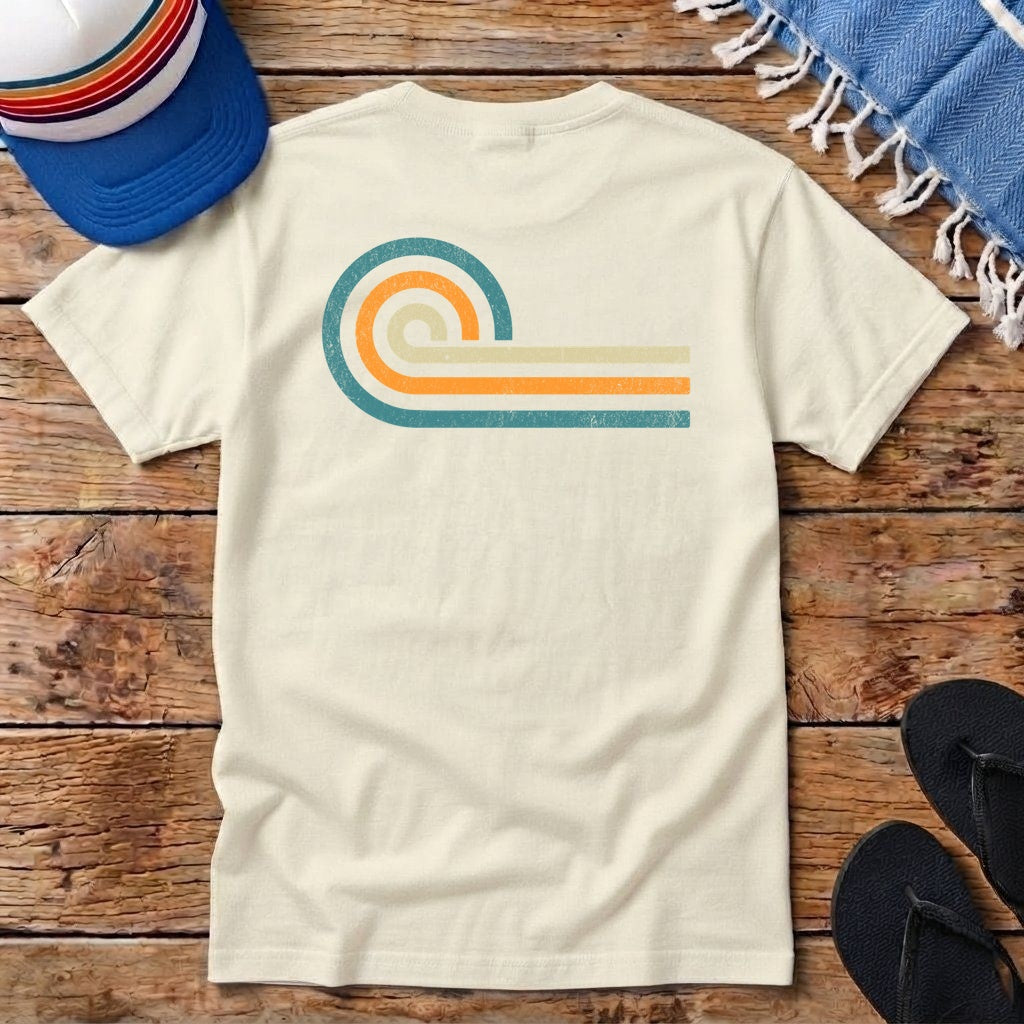 Retro Wave Pocket T-shirt