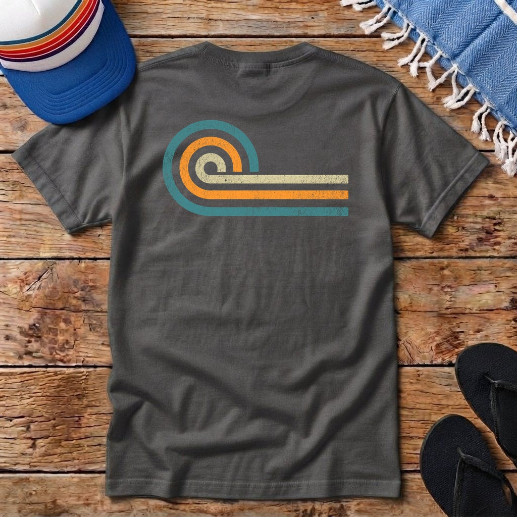 Retro Wave Pocket T-shirt