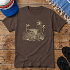 Palm Tree Beach Hut T-shirt