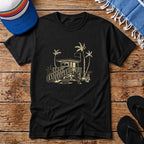 Palm Tree Beach Hut T-shirt