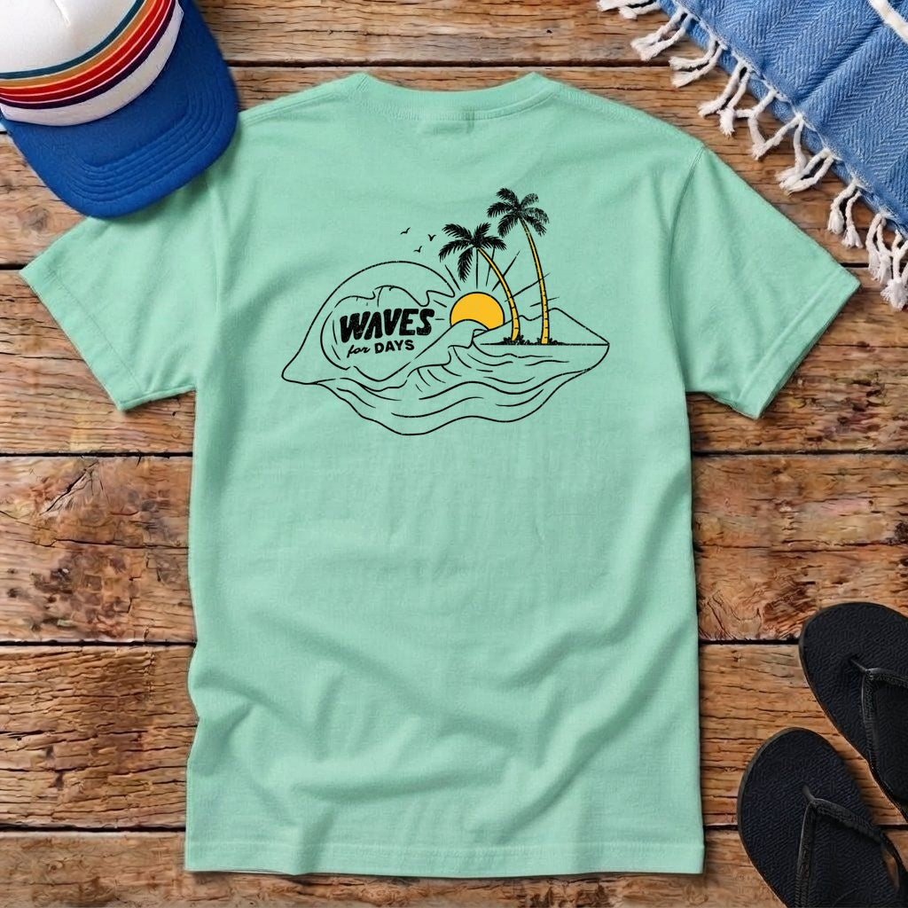 Waves for Days Pocket T-shirt