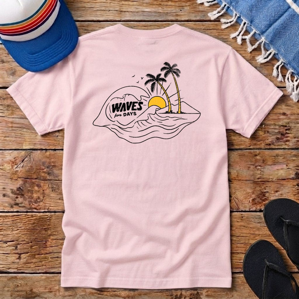 Waves for Days Pocket T-shirt