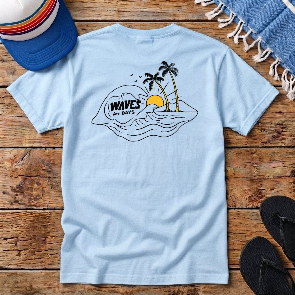 Waves for Days Pocket T-shirt