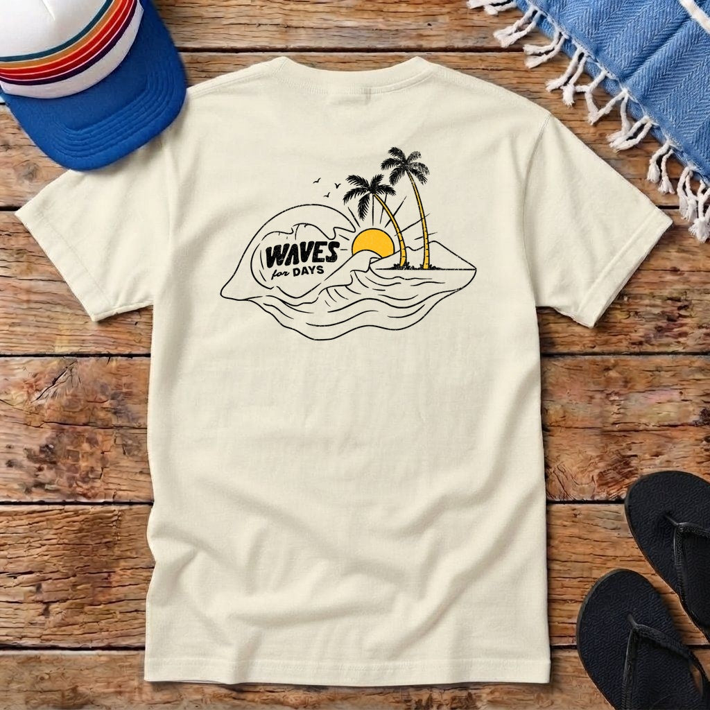 Waves for Days Pocket T-shirt