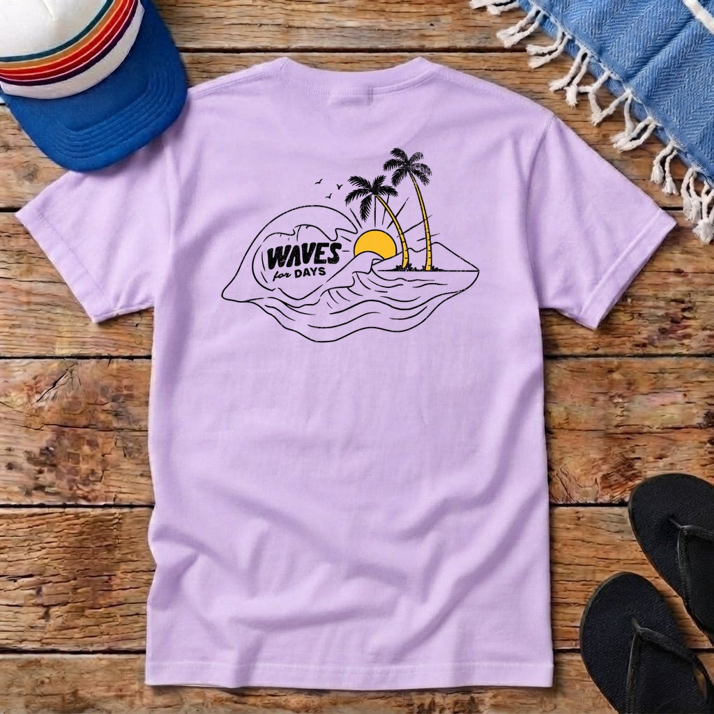 Waves for Days Pocket T-shirt
