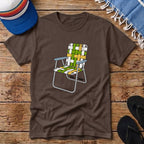 Retro Cali Surf Beach Chair T-shirt