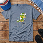 Retro Cali Surf Beach Chair T-shirt