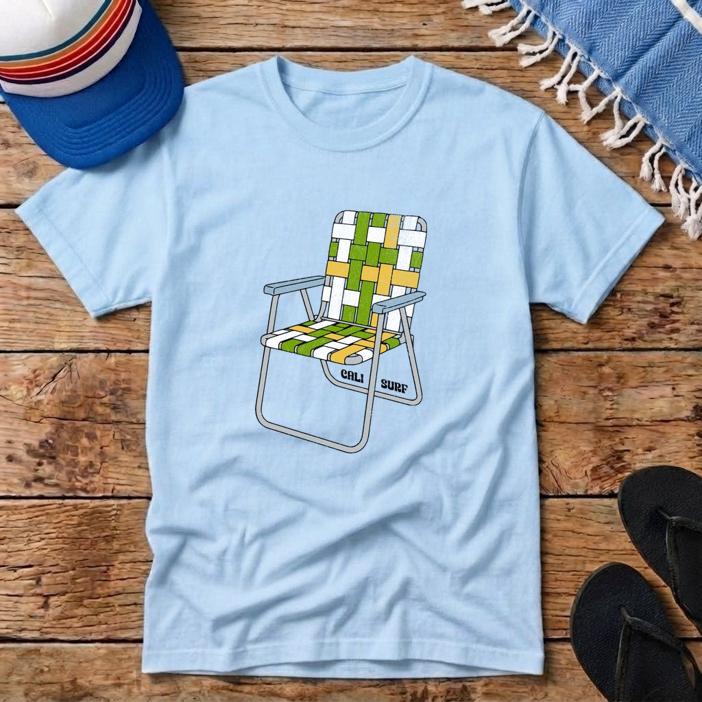 Retro Cali Surf Beach Chair T-shirt