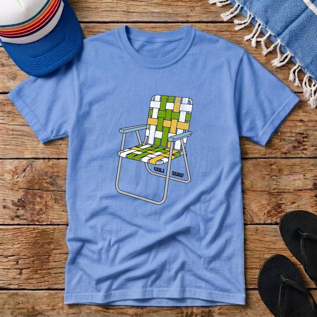 Retro Cali Surf Beach Chair T-shirt