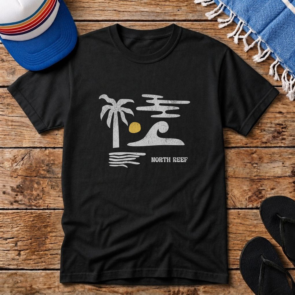 Beach Sunset Palm T-shirt