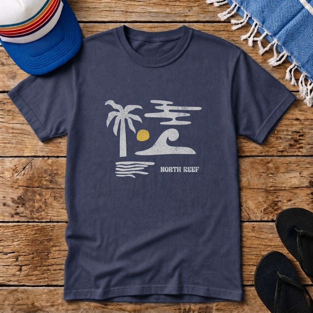 Beach Sunset Palm T-shirt