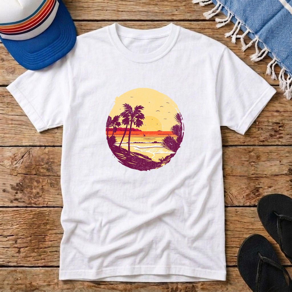Sun Set Palm Beach T-shirt