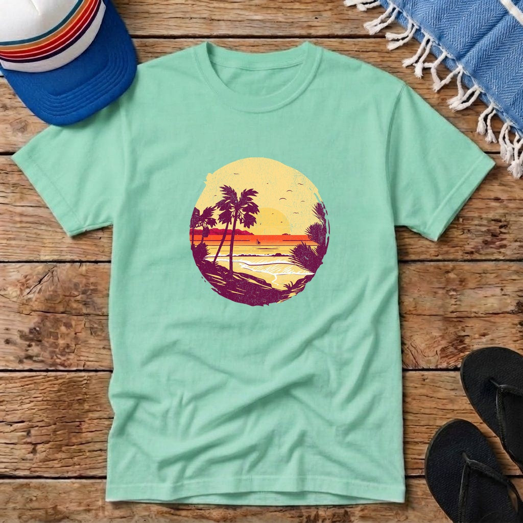 Sun Set Palm Beach T-shirt